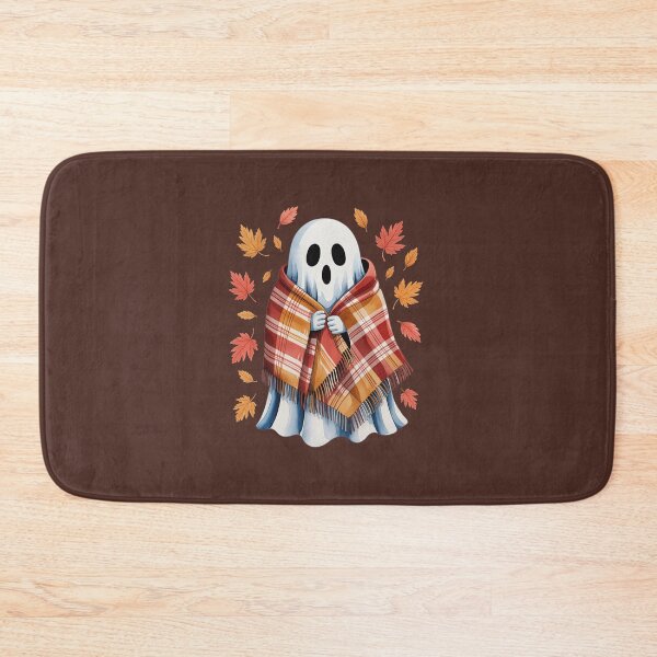 Item preview, Cozy Ghost with Autumn Leaves designed and sold by jkrphoto.
