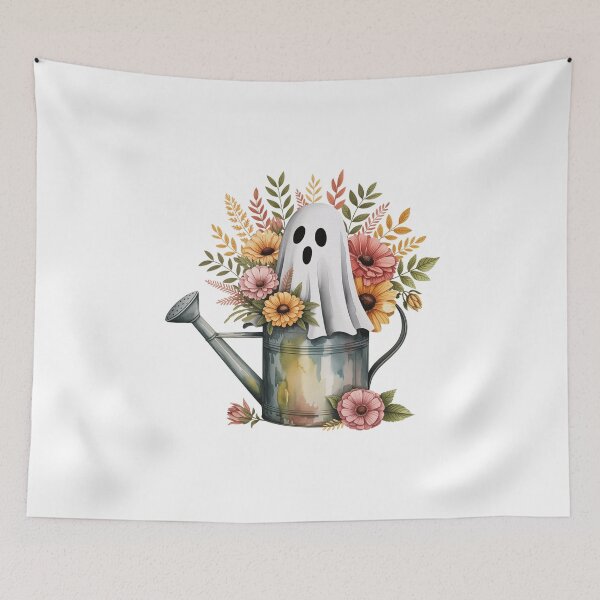 Item preview, Ghostly Blooms in Watering Can designed and sold by jkrphoto.