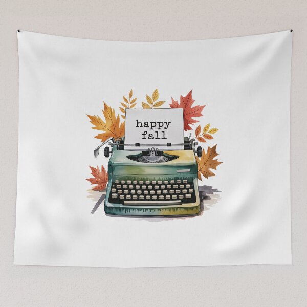 Item preview, Vintage Typewriter Welcomes Autumn designed and sold by jkrphoto.