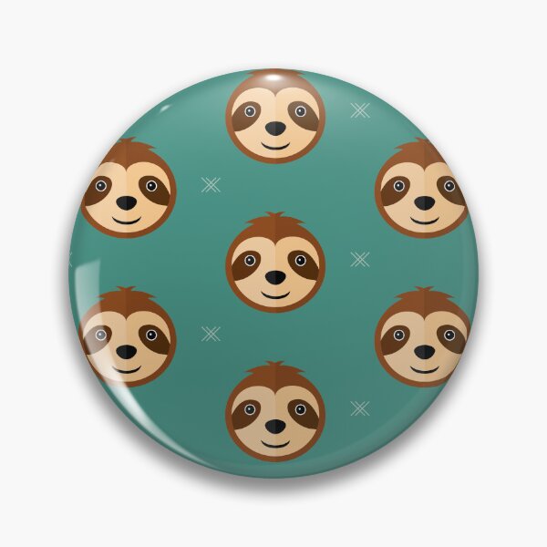 Item preview, Sloth heads on blue designed and sold by reneesillus.