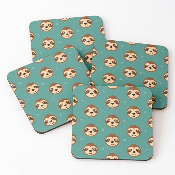 Item preview, Sloth heads on blue designed and sold by reneesillus.