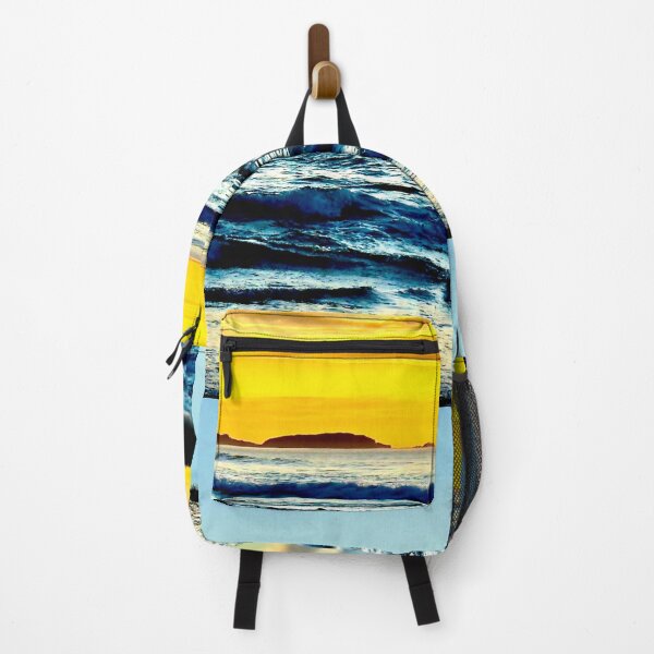 Item preview, Peaceful Sunrise Stunning Blue and Yellow Seascape designed and sold by Mary Prema Art.