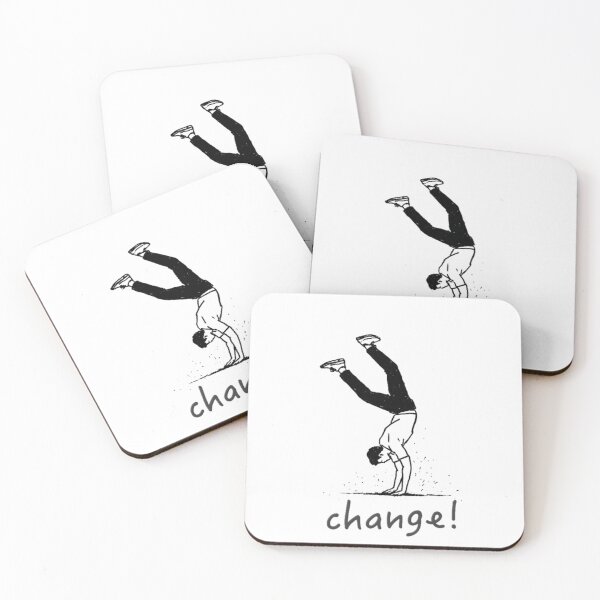 Item preview, Embrace Change – Minimal Handstand Illustration designed and sold by casualnature.