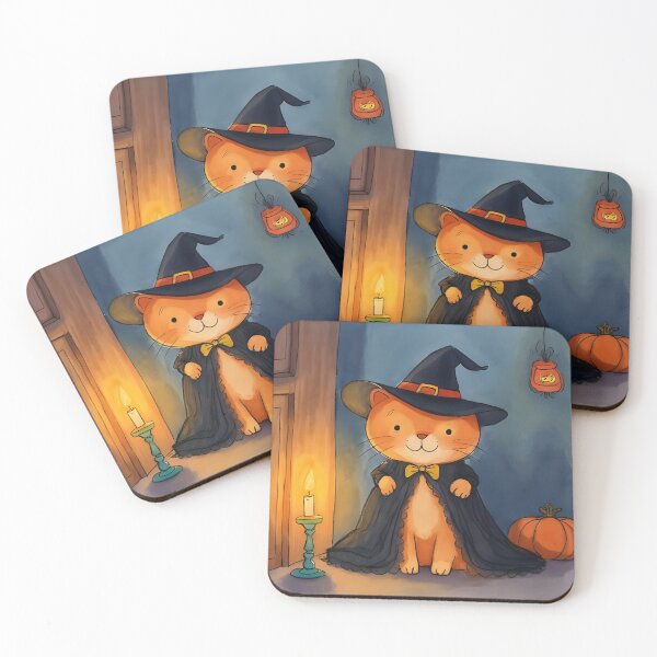 Item preview, “The Witch Cat and the Candlelight Night” designed and sold by nighttime1990.