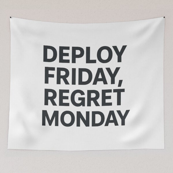 Item preview, Deploy Friday, Regret Monday designed and sold by Jackson-Will.