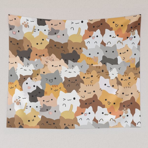 Item preview, Sweet Happy Cub Kittens - Cats Pattern - CatCat designed and sold by Chaotic Neutral.