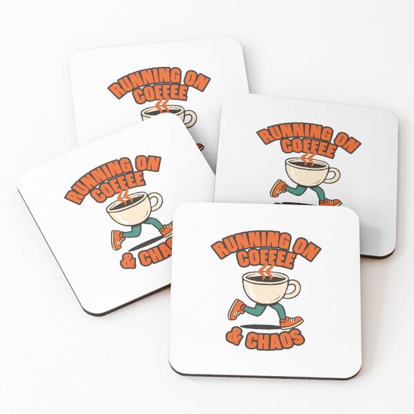 Item preview, Running on Coffee and Chaos Funny Caffeine T-Shirt designed and sold by Koony House and Field.