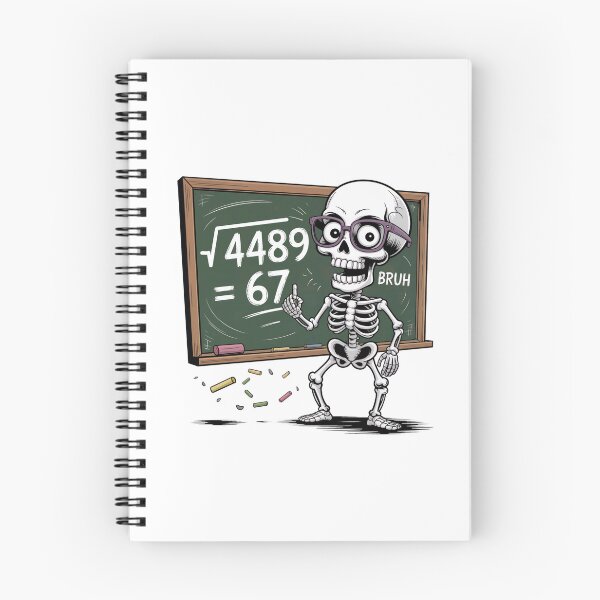 Item preview, Math Skeleton √4489 = 67 – Funny Meme Halloween Shirt designed and sold by WSPrintCrafter.