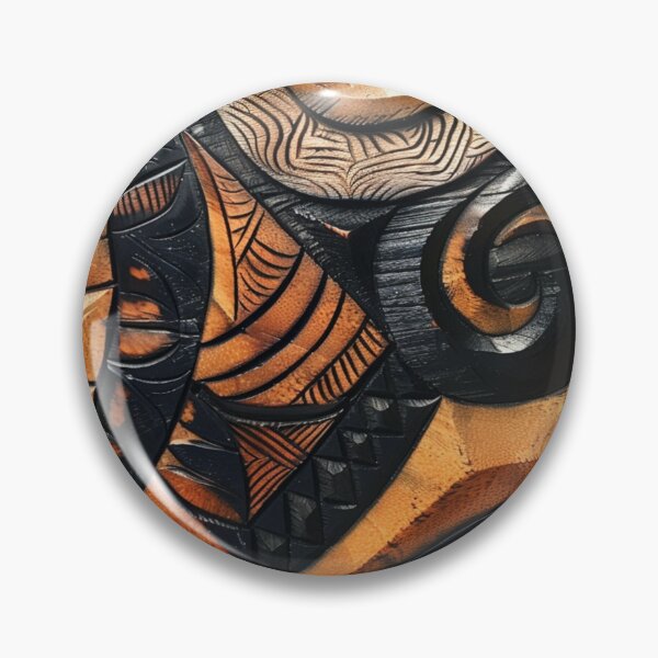 Item preview, Tonga Tapa Polynesian Hawaiian Wood Carving Pattern designed and sold by GrinGalore.