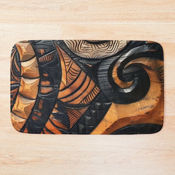 Item preview, Tonga Tapa Polynesian Hawaiian Wood Carving Pattern designed and sold by GrinGalore.