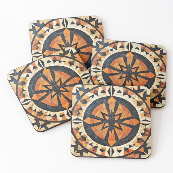 Item preview, Tonga Tapa Polynesian Hawaiian Wood Authentic Pattern designed and sold by GrinGalore.