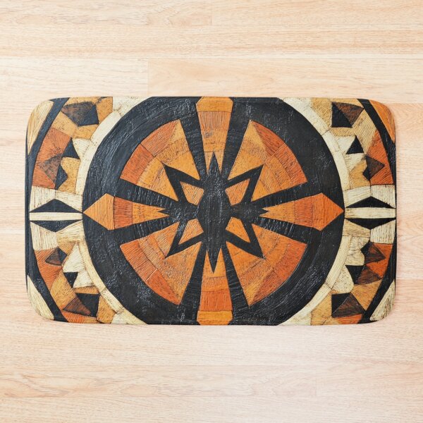 Item preview, Tonga Tapa Polynesian Hawaiian Wood Authentic Pattern designed and sold by GrinGalore.