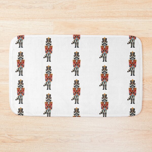 Item preview, Cute Raccoon Nutcracker Soldier Christmas Watercolor Art designed and sold by naughty-raccoon.