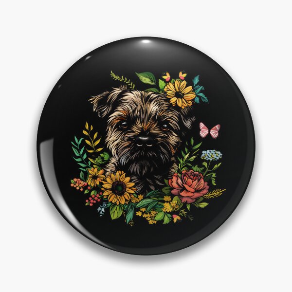 Item preview, Funny Border Terrier Flowers Floral Colorful Mom Dad Kids designed and sold by rafaeltto.