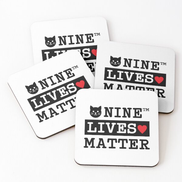 Item preview, Nine Lives Matter: Funny Cat Parody designed and sold by ArbitraryTees.
