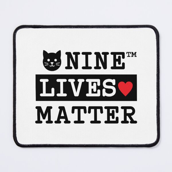 Item preview, Nine Lives Matter: Funny Cat Parody designed and sold by ArbitraryTees.