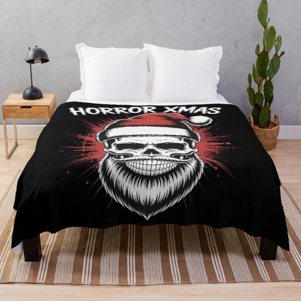 Artikelvorschau, Horror X-Mas Weihnachtspyjama Cooles Skelett Totenkopf Weihnachtsmütze entworfen und verkauft von LeeEvans222.