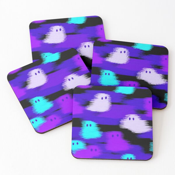 Item preview, Halloween ghosts with digital glitch effects designed and sold by weirdcorner.