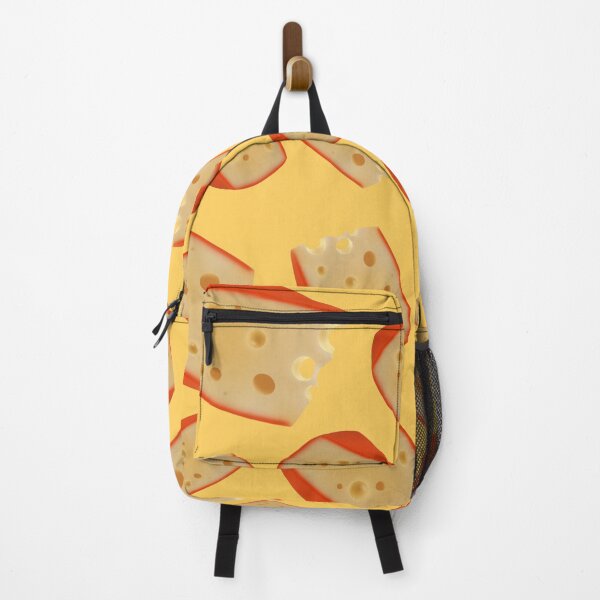 Item preview, Life is Better with Cheese print of pieces of cheese with holes on a yellow background designed and sold by Martapp.