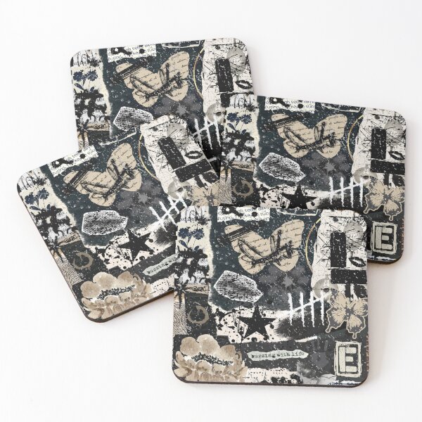 Item preview, Cozy Creative Expression Neutral Collage Art designed and sold by BleuAbstracts.