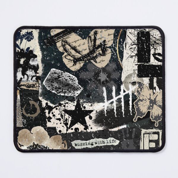 Item preview, Cozy Creative Expression Neutral Collage Art designed and sold by BleuAbstracts.