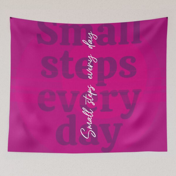 Item preview, Small steps every day - motivational design designed and sold by TackartStudio.