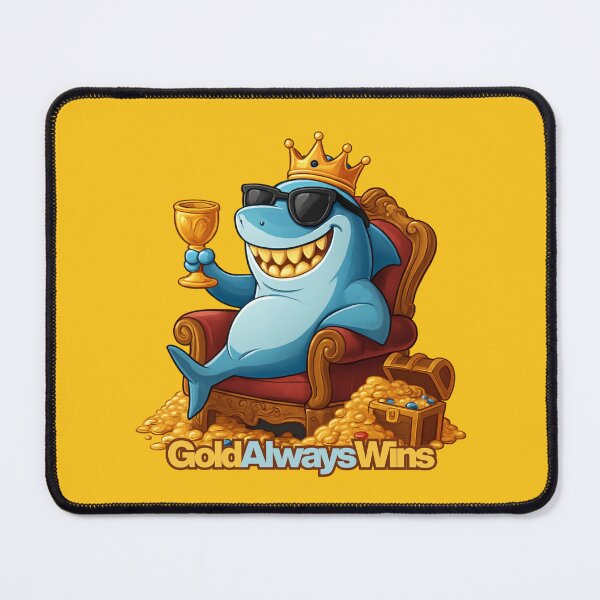 Item preview, Shark King Gold Throne Tee! designed and sold by KakangMudi.