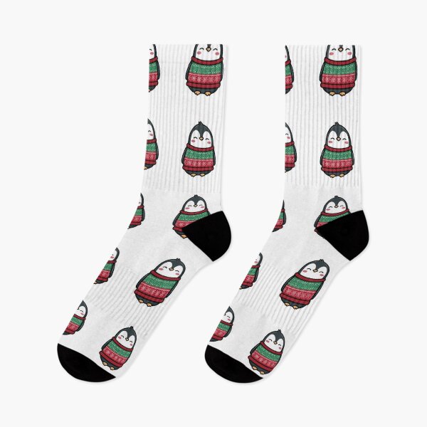 Item preview, Smiling Christmas Penguin designed and sold by SleekLineSketches.