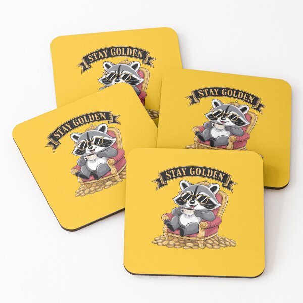 Item preview, Raccoon Royalty Gold Sip Tee! designed and sold by KakangMudi.