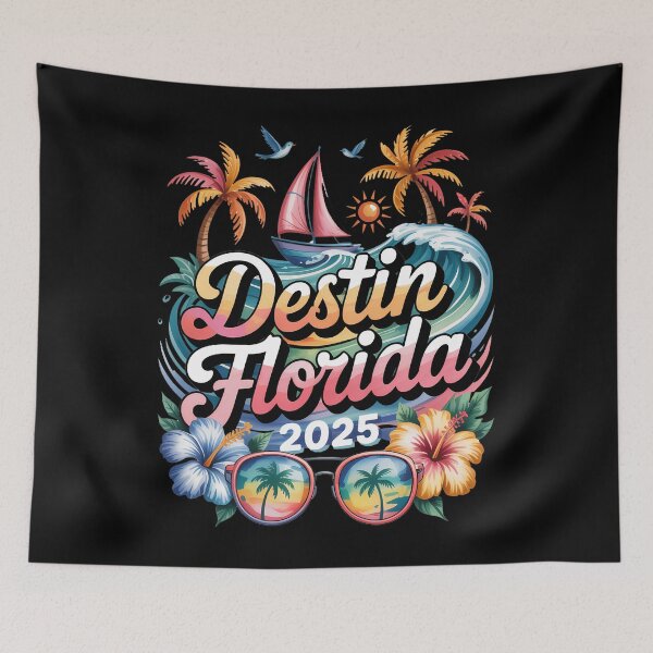 Item preview, Destin Florida 2025 Tie Dye Vacation Souvenir Matching Group designed and sold by Moon-Ape.