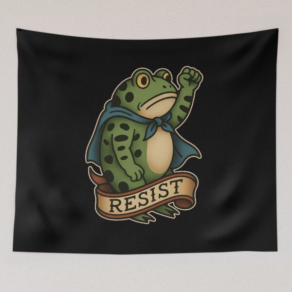 Item preview, Frogs Against Fascism  designed and sold by ninthstreet.