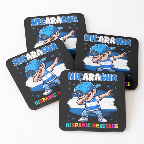 Item preview, Nicaragua Dabbing Kid Hispanic Heritage Celebration for Kids designed and sold by NUMAcreations.