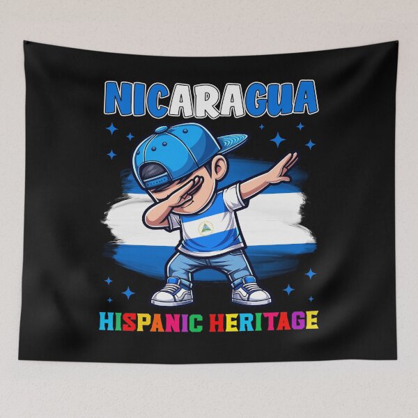 Item preview, Nicaragua Dabbing Kid Hispanic Heritage Celebration for Kids designed and sold by NUMAcreations.