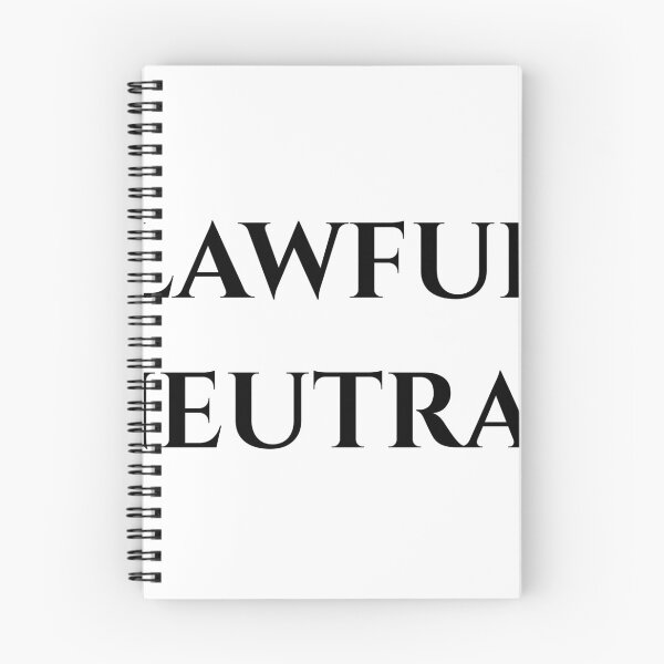 Item preview, Lawful Neutral - Black Text designed and sold by phsco.