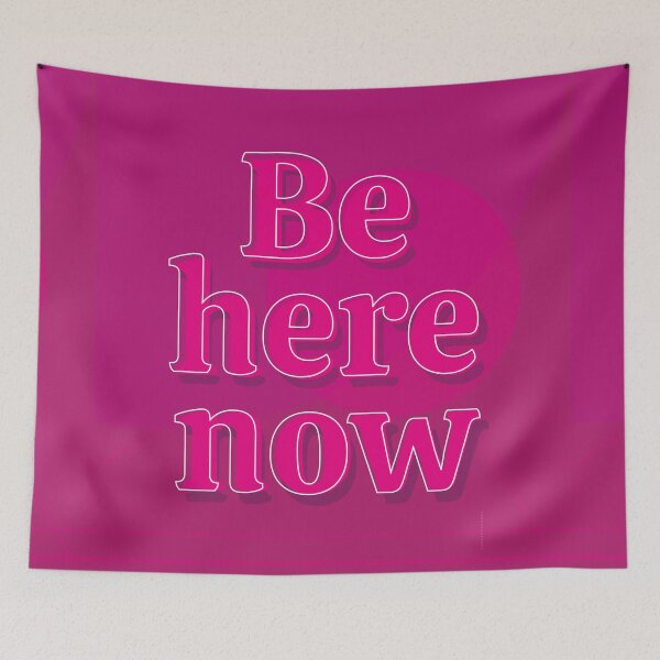 Item preview, Be here now - motivational design designed and sold by TackartStudio.