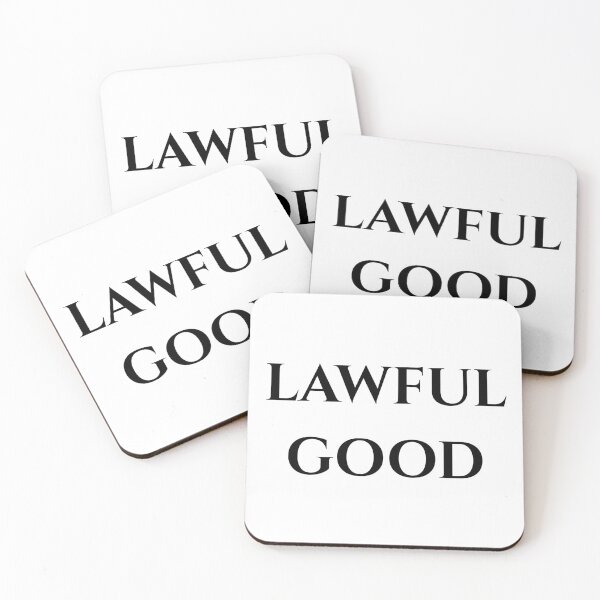 Item preview, Lawful Good - Black Text designed and sold by phsco.