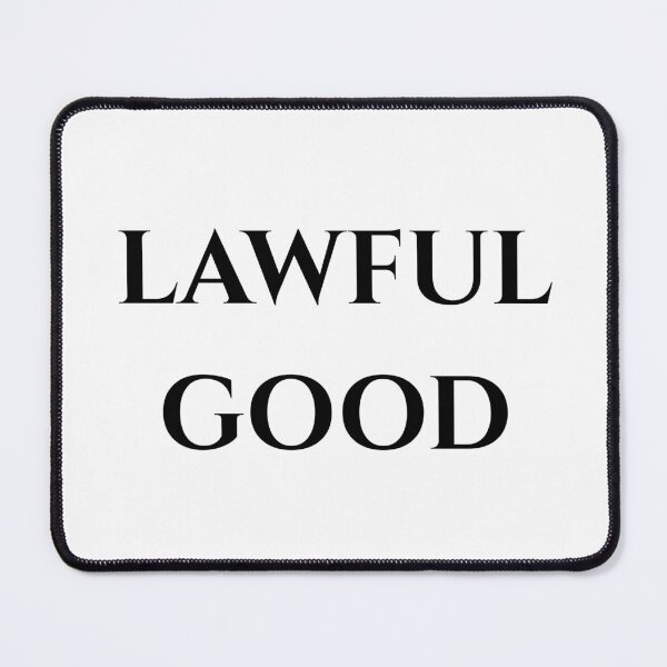 Item preview, Lawful Good - Black Text designed and sold by phsco.
