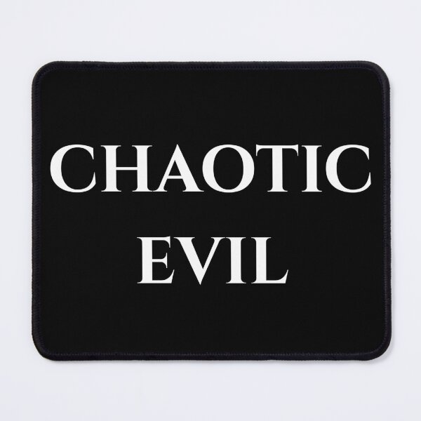 Item preview, Chaotic Evil - White Text designed and sold by phsco.