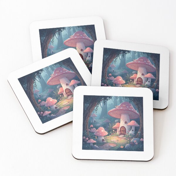 Item preview, Whispering Mushrooms Village designed and sold by GlowPix.