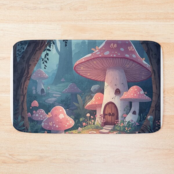 Item preview, Whispering Mushrooms Village designed and sold by GlowPix.