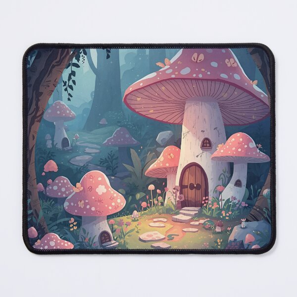 Item preview, Whispering Mushrooms Village designed and sold by GlowPix.
