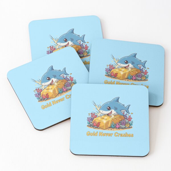 Item preview, Shark Gold Rush: Crash-Proof Tee! designed and sold by KakangMudi.