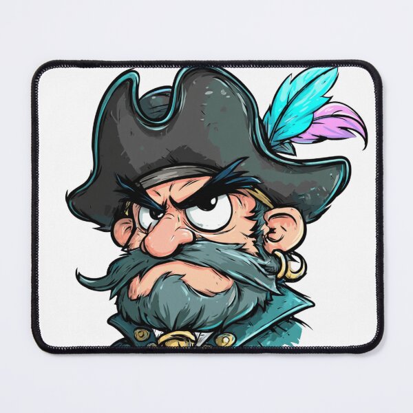 Item preview, Angry Pirate Captain – Cartoon Buccaneer Art designed and sold by Ruhrpott-Design.