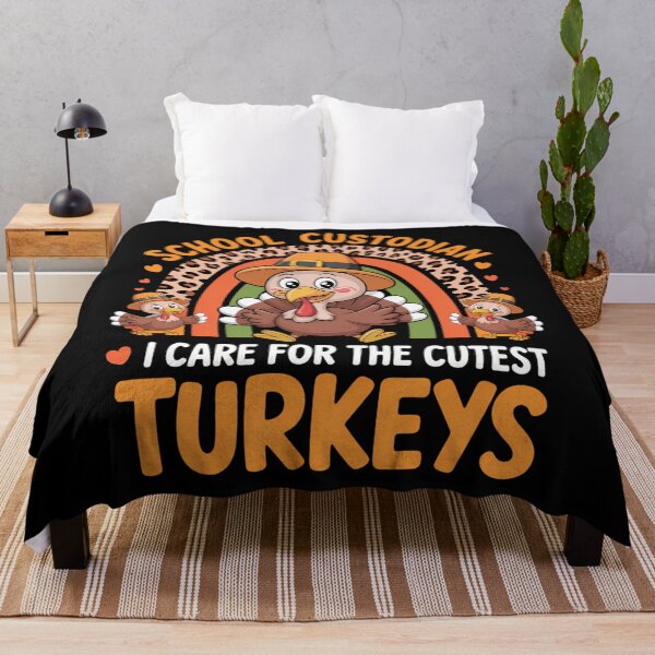 Item preview, I Care For The Cutest Turkeys Thanksgiving School Custodian designed and sold by JulienAureo.