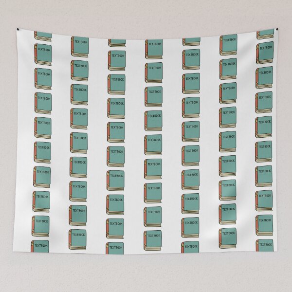 Item preview, Textbook illustration with teal cover and red spine, isolated on transparent, AI generated designed and sold by dvoevnore.