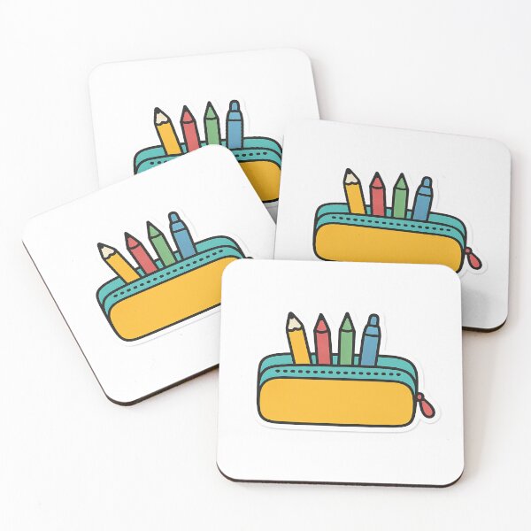 Item preview, School supplies illustration with pencil case and stationery, isolated on transparent, AI generated designed and sold by dvoevnore.
