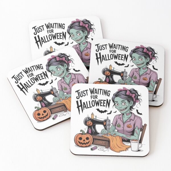 Item preview, Zombie Seamstress Prepares for Halloween designed and sold by jkrphoto.