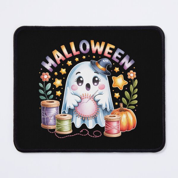 Item preview, Ghost Sewing Halloween Charm designed and sold by jkrphoto.