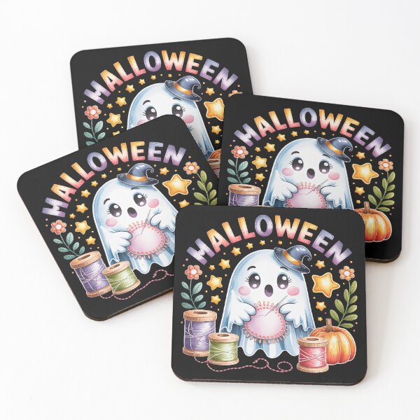 Item preview, Ghost Sewing Halloween Charm designed and sold by jkrphoto.