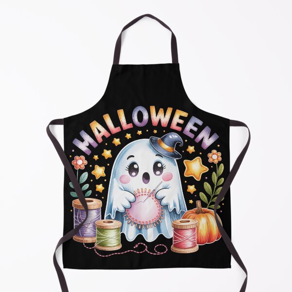 Item preview, Ghost Sewing Halloween Charm designed and sold by jkrphoto.